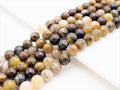Quality Natural Pitersite Round Smooth Beads, 6mm/8mm/10mm/12mm beads, Brown Gemstone Beads, 15.5inch strand, SKU#U309