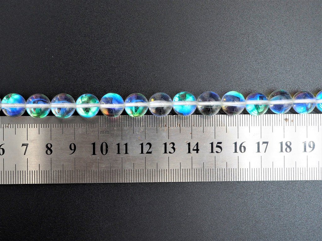 Beautiful Glossy Clear Spectrolite Quartz, Crystal Round bea