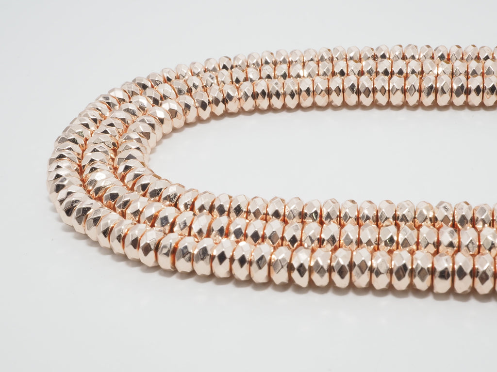 2018 New Light Rose Gold Color Hematite-2x3/2x4/3x6/3x8mm Ro