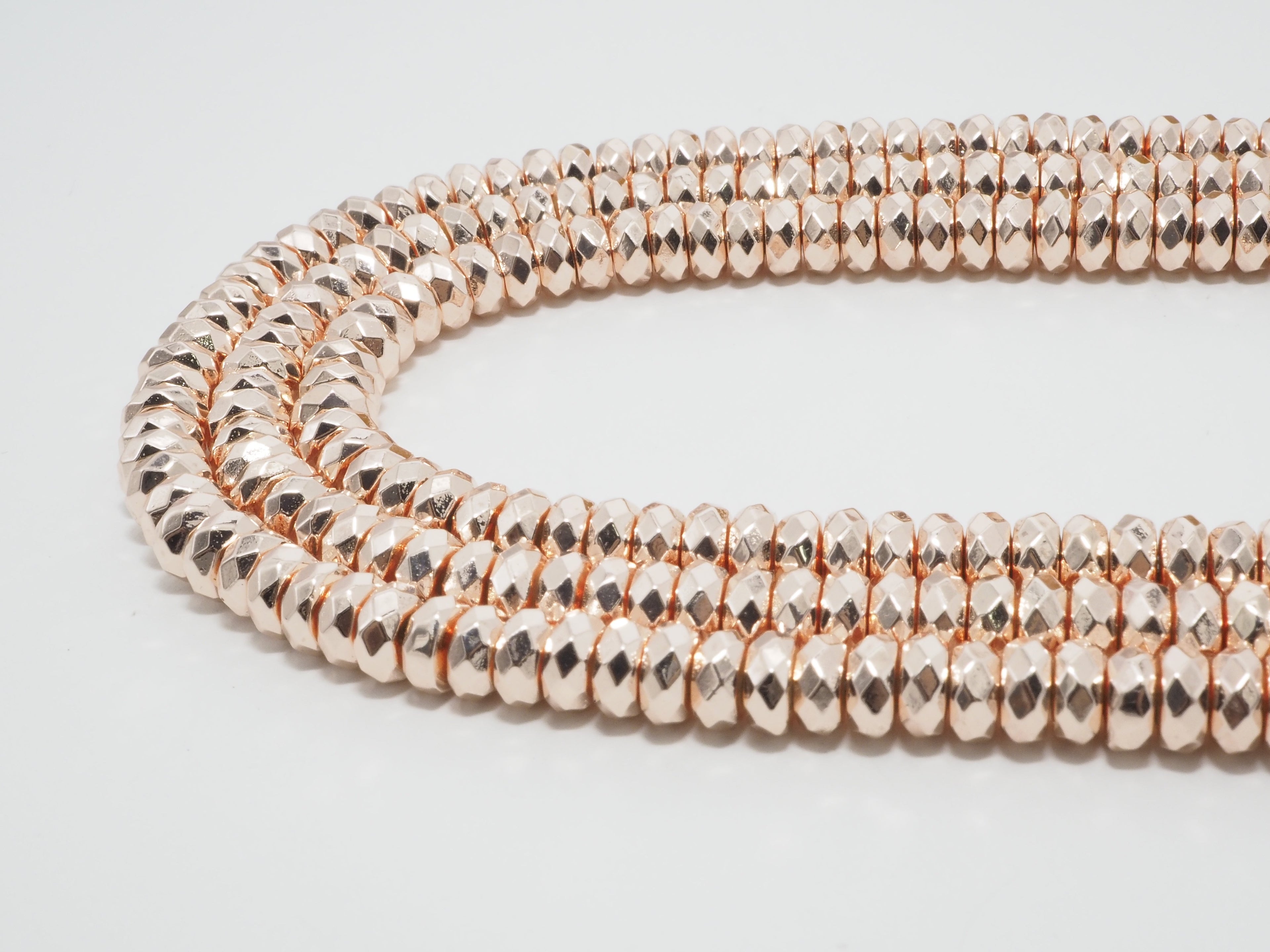 2018 New Light Rose Gold Color Hematite-2x3/2x4/3x6/3x8mm Ro
