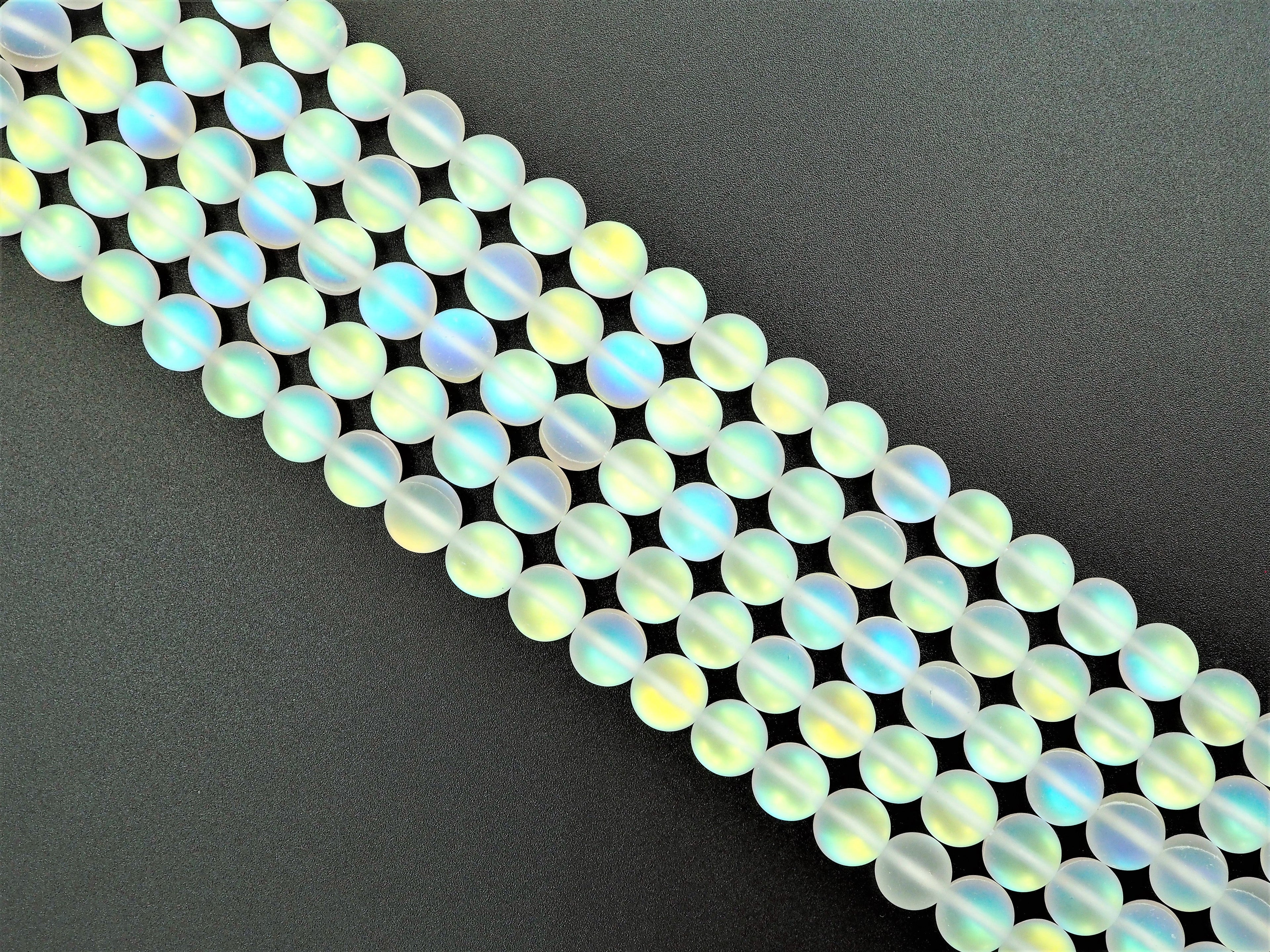 Beautiful White Spectrolite Quartz Matte,sku#U295