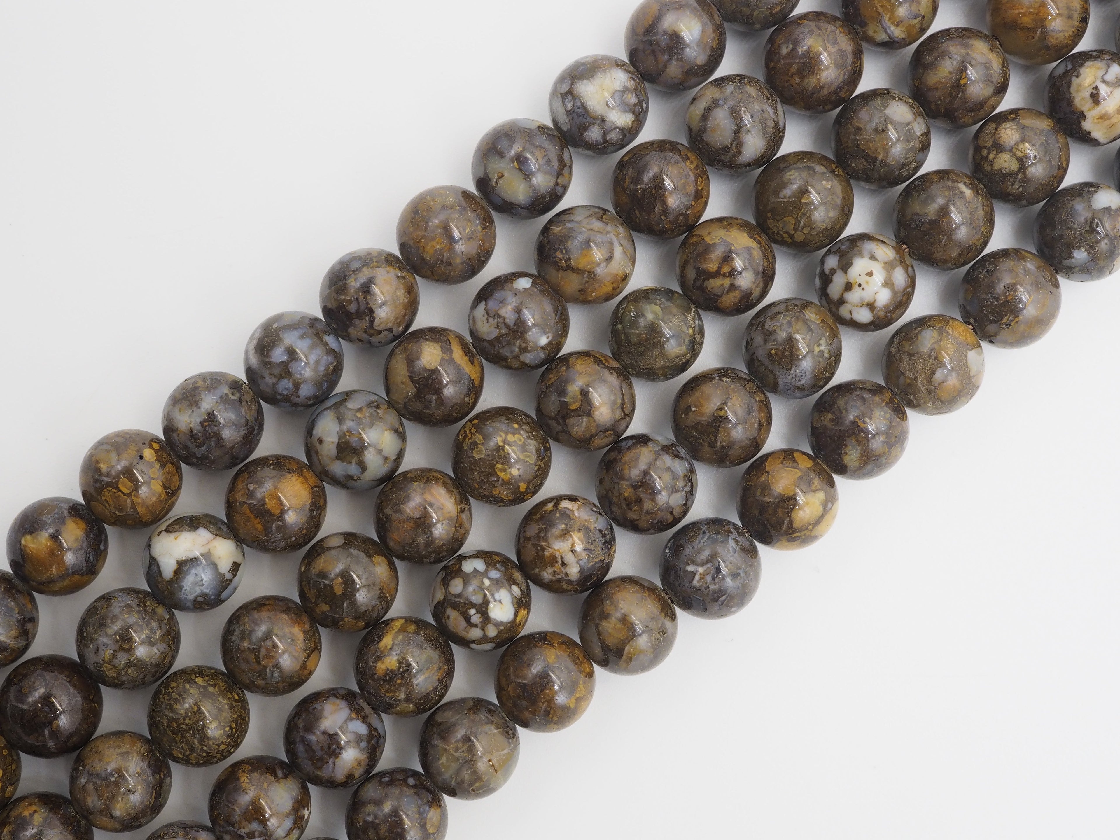 Natural Smooth Round Opal beads, 6mm/8mm/10mm/12mm Natural Brown Gemstone beads, Natural Opal Beads, 15.5inch strand, SKU#U245