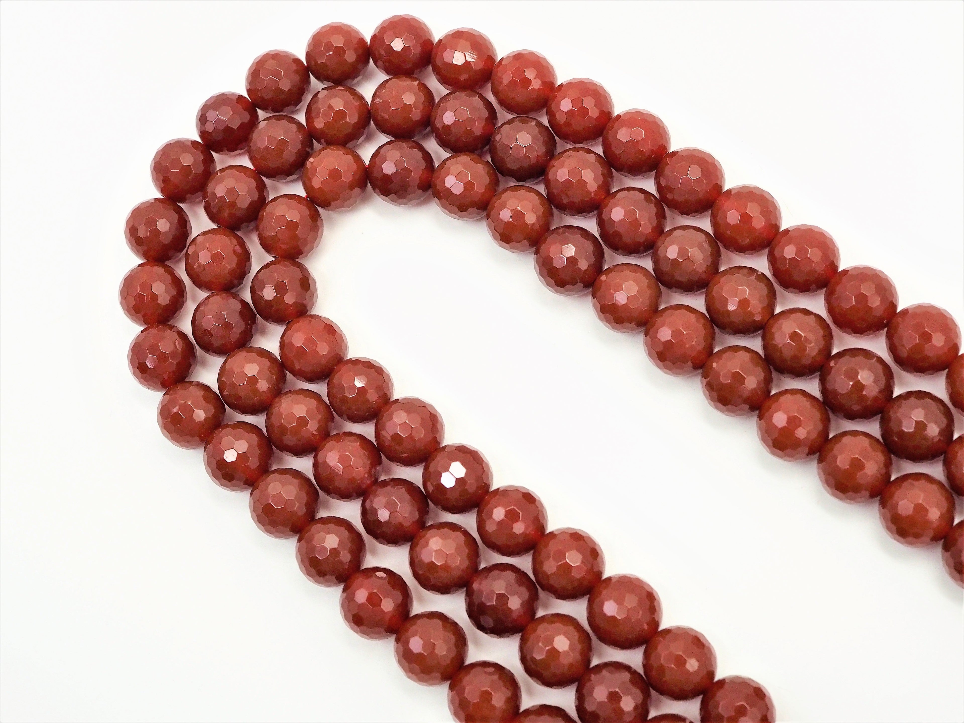 Quality Faceted Carnelian Beads,6mm/8mm/10mm/12mm, Red Carnelian Beads,15.5" Full Strand, SKU#U321