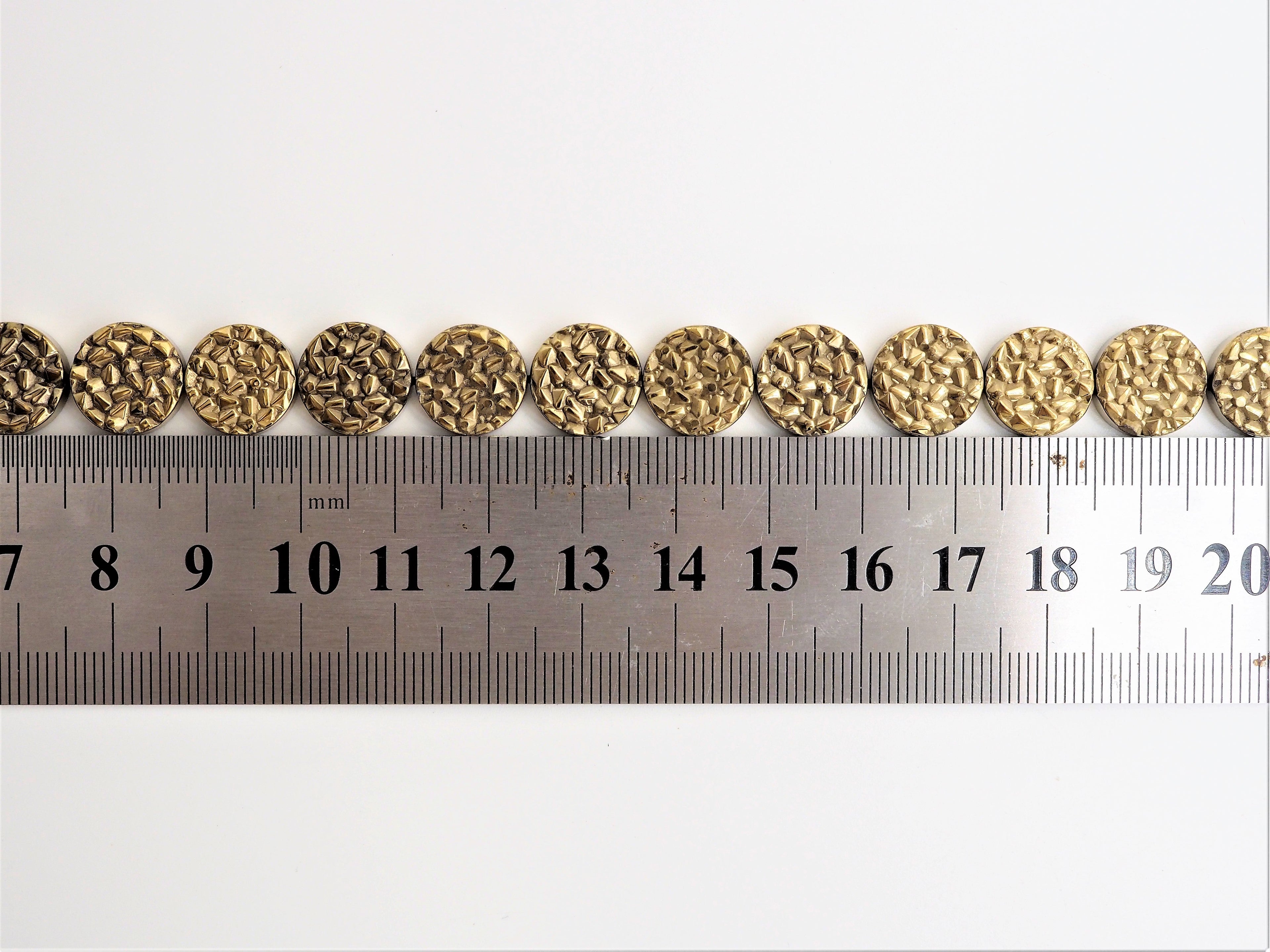 Natural Gold Druzy Style Hematite Beads, S101