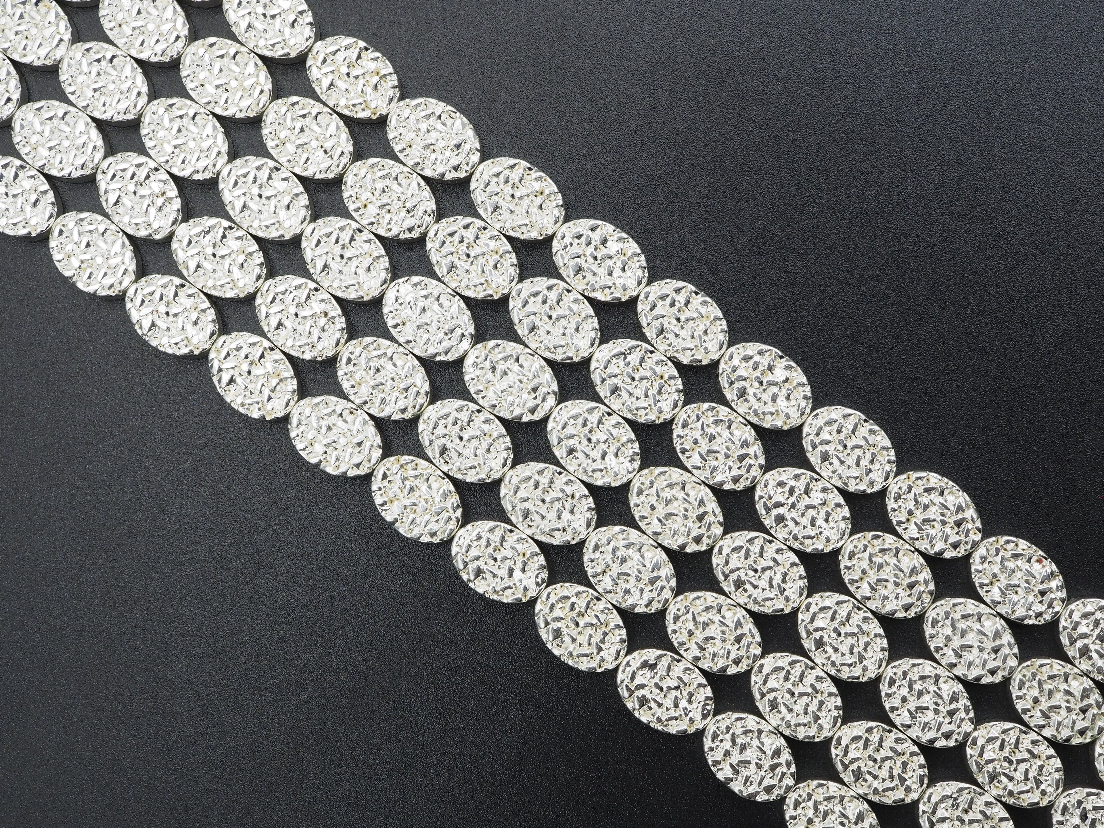 DRUZY Style natural Silver Hematite, S104