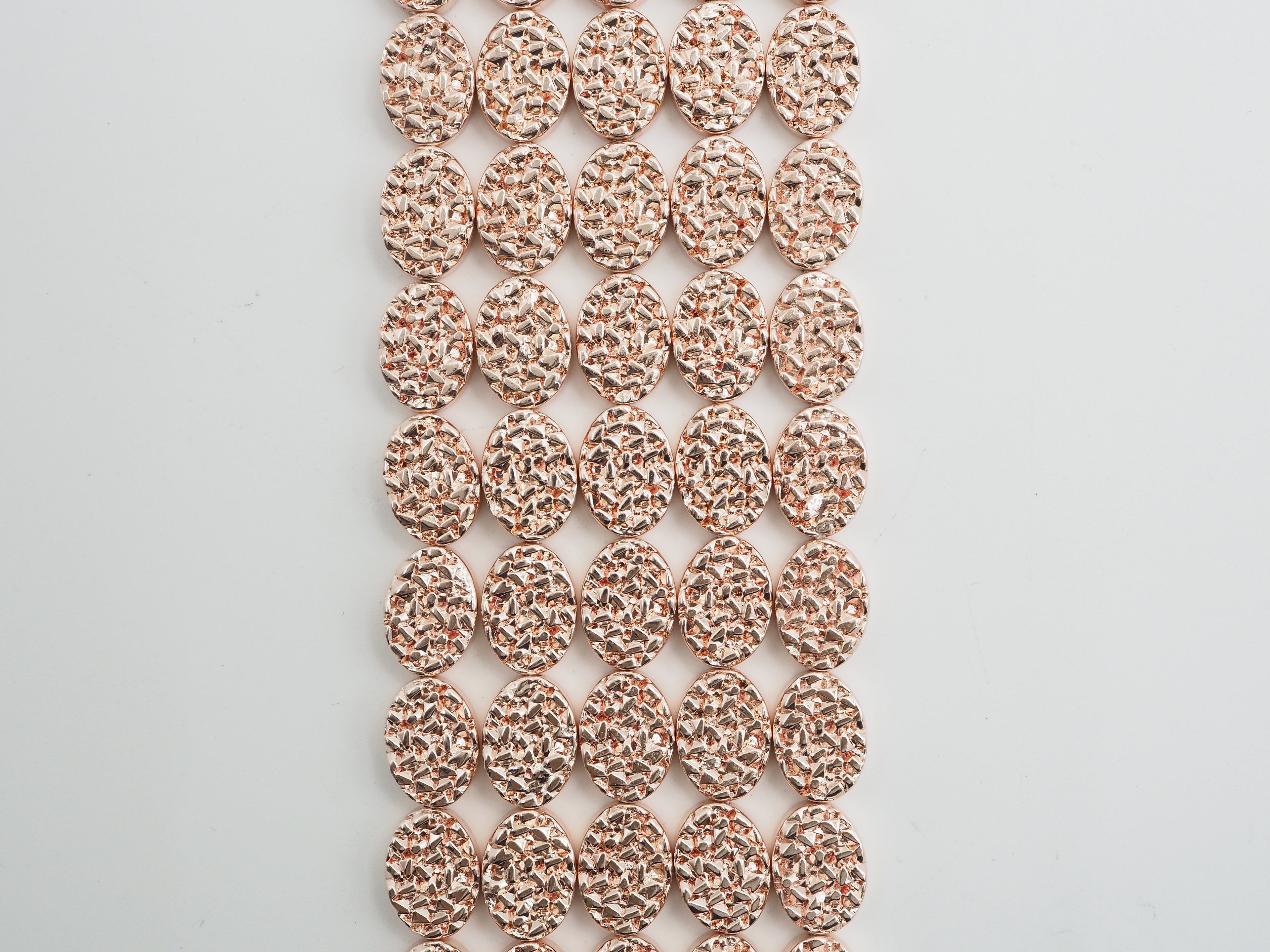 DRUZY Style Natural Light Rose Gold Hematite, 10x14mm, S105