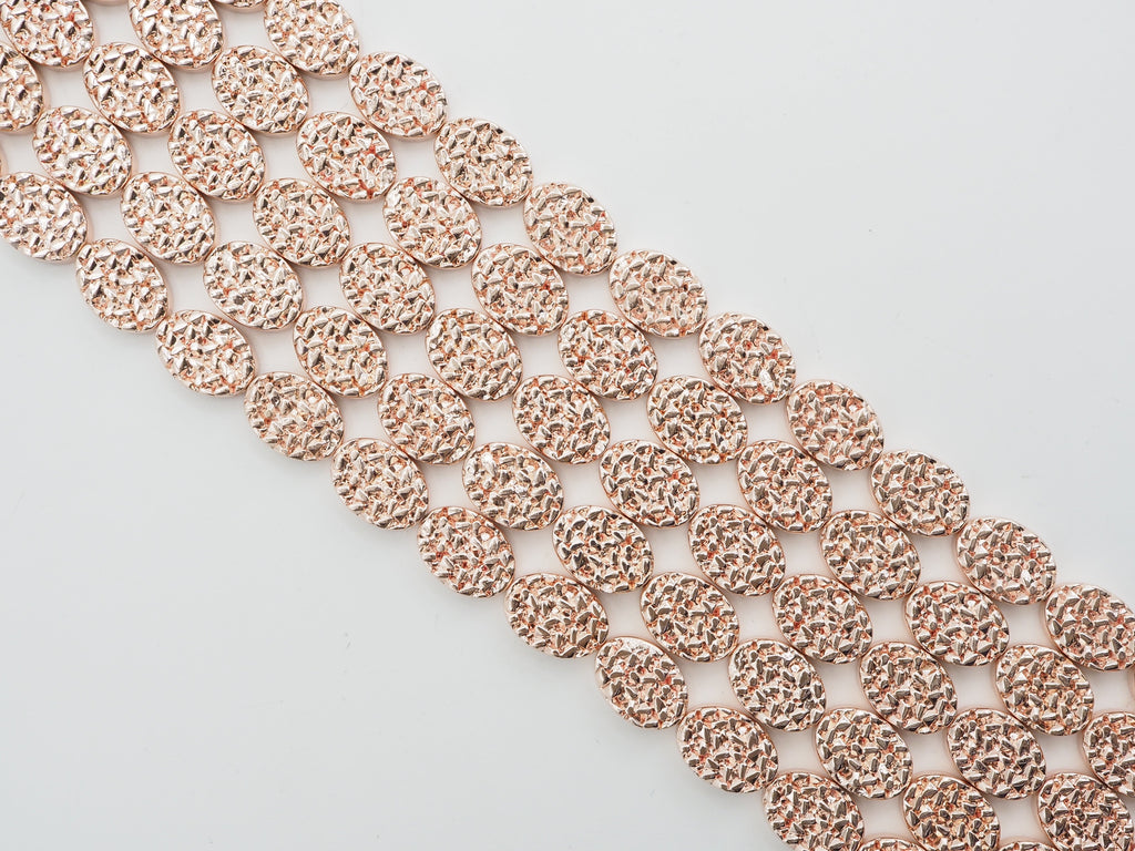 DRUZY Style Natural Light Rose Gold Hematite, 10x14mm, S105