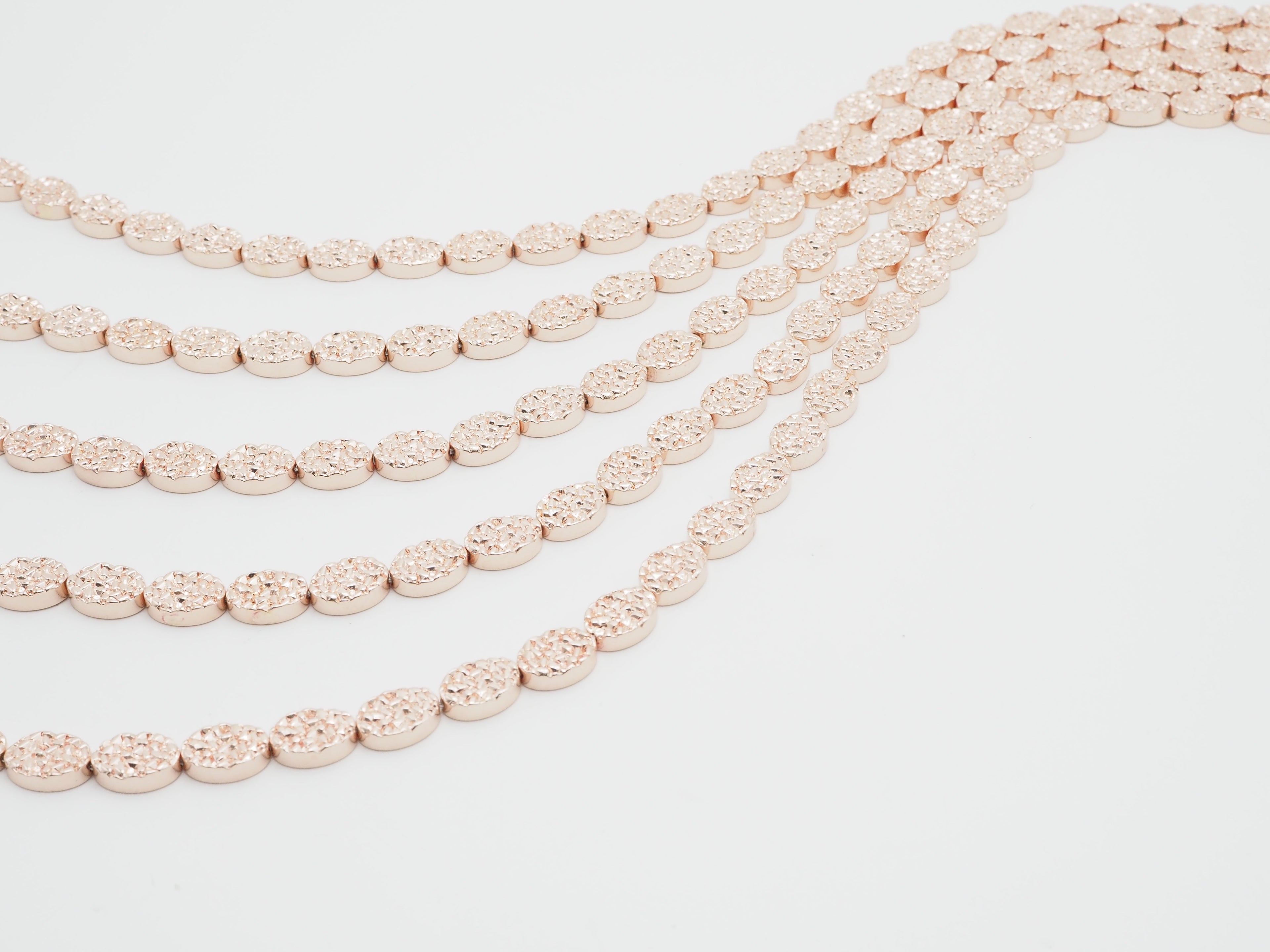 DRUZY Style Natural Light Rose Gold Hematite, 10x14mm, S105
