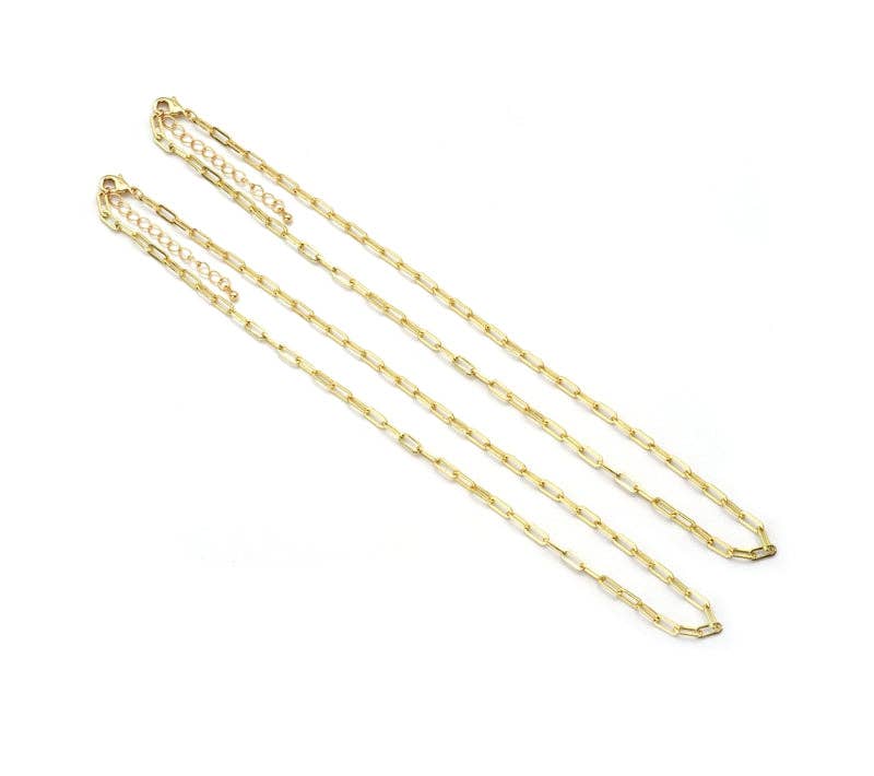 Small Link Paperclip Necklace Bracelet, sku#EF222