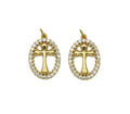 CZ Cross Charm, Sku#JL89