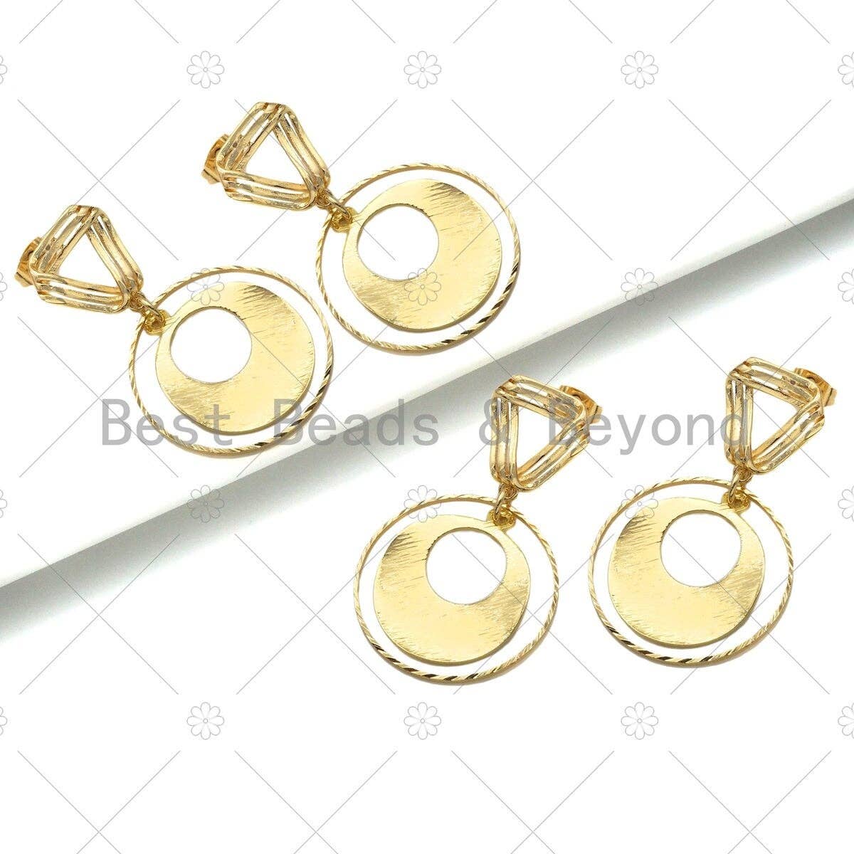 Statement Round Dangle Earrings, Stud Earrings, Hoop Earring, Modern Earrings, Dainty Earrings, sku#EF07