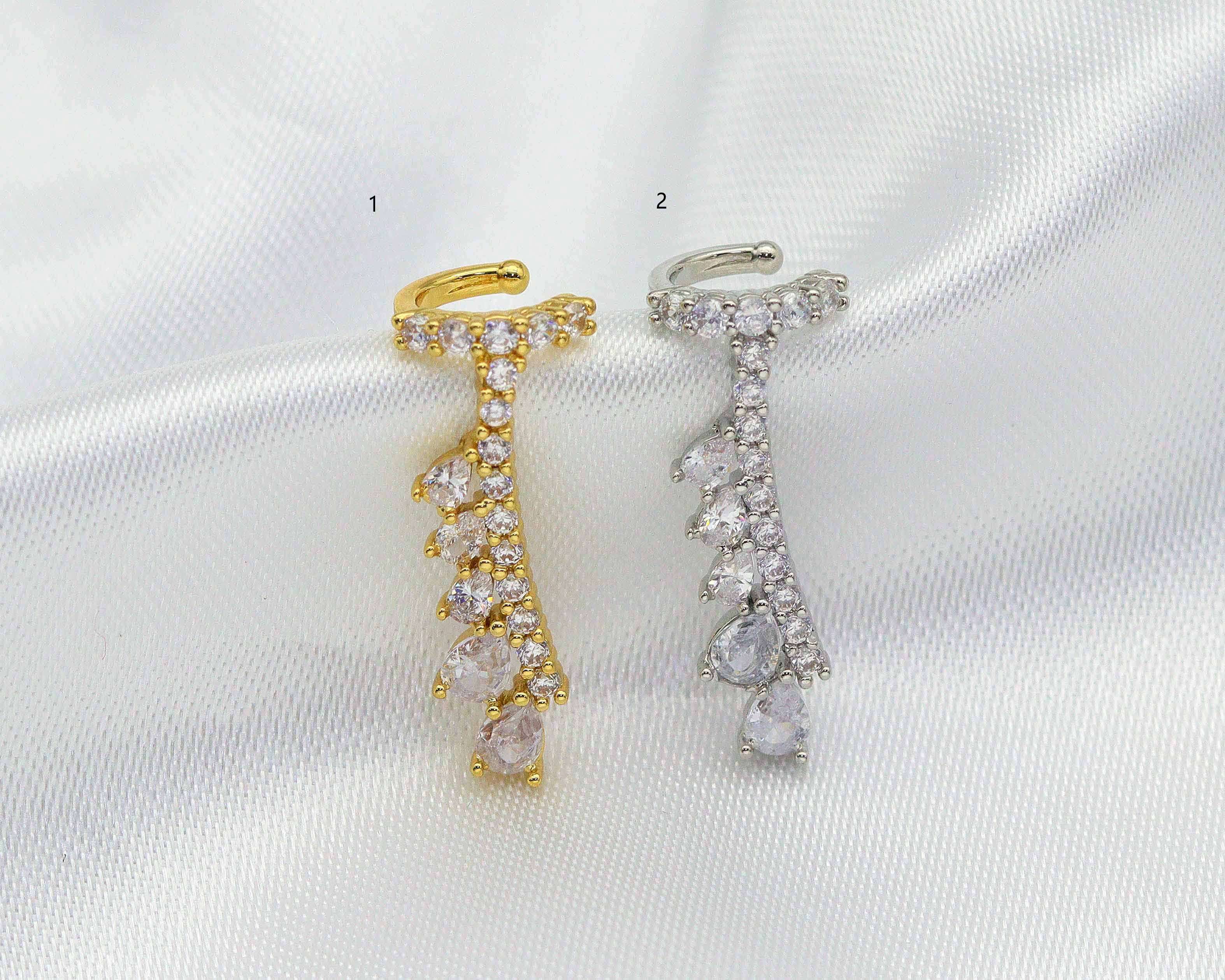 CZ Dangle Earrings, Sku#B202