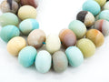 Quality Natural Rondelle Matte Amazonite beads,5x8/8x12mm/15x20,SKU#U231