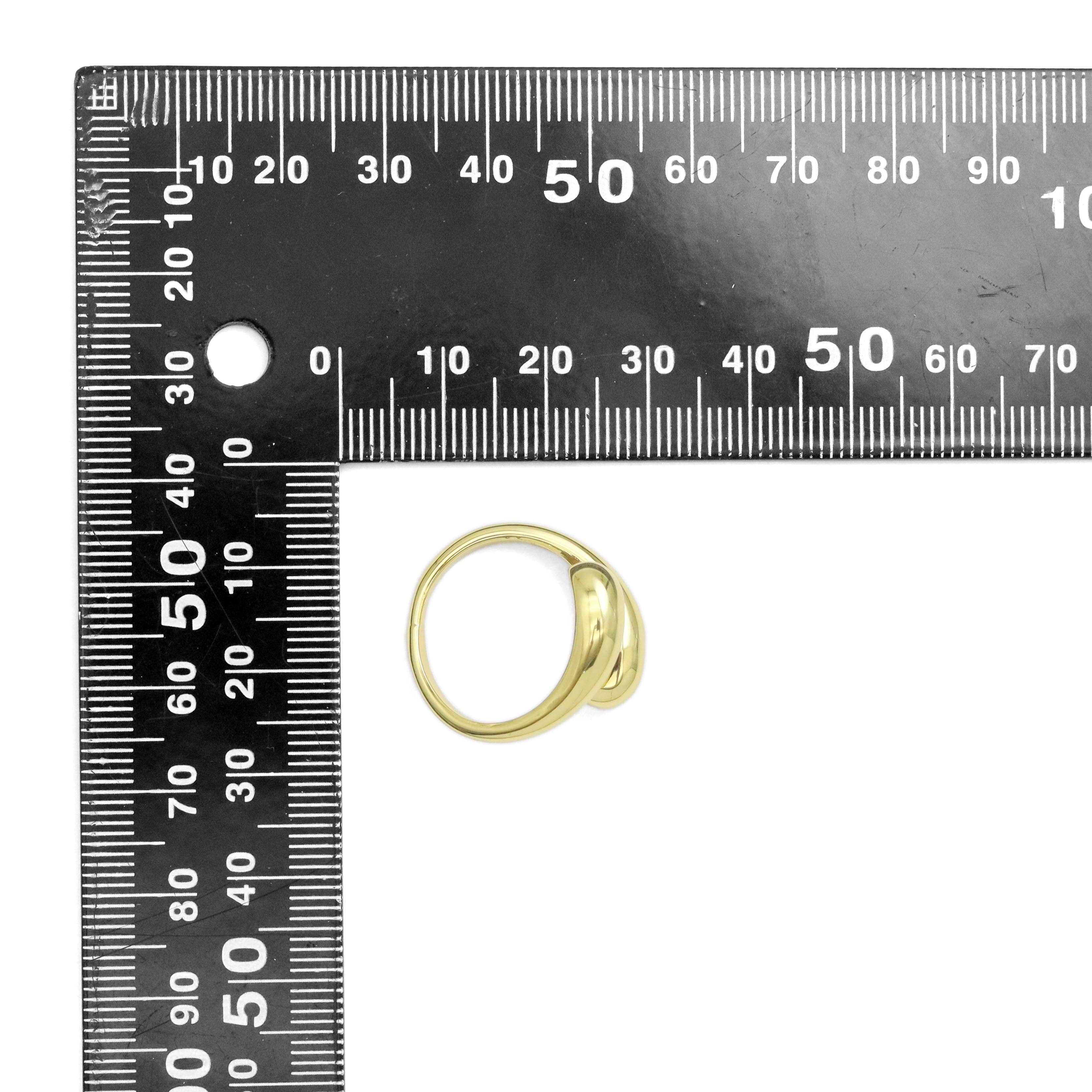 Plain Gold Silver Wrap Adjustable Ring, Sku#A195