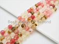 Gorgeous Strawberry Quartz Faceted Round Beads, SKU#U389