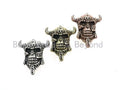 Antique Viking Pirate Skull Bead, For 550 Paracord Survival Bracelet, Men's Bracelet Beads, Paracord KeyChain Beads, 22x24mm, 1pc, sku#Y101
