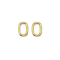 Plain Gold Oval Link Lock Clasp/Spring Clasp, Sku#Y838