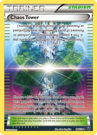 Chaos Tower 094/124 - XY  Fates Collide Reverse Holofoil