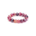 Mystic Orange Red Banded Agate Stretchy Bracelet, EF399