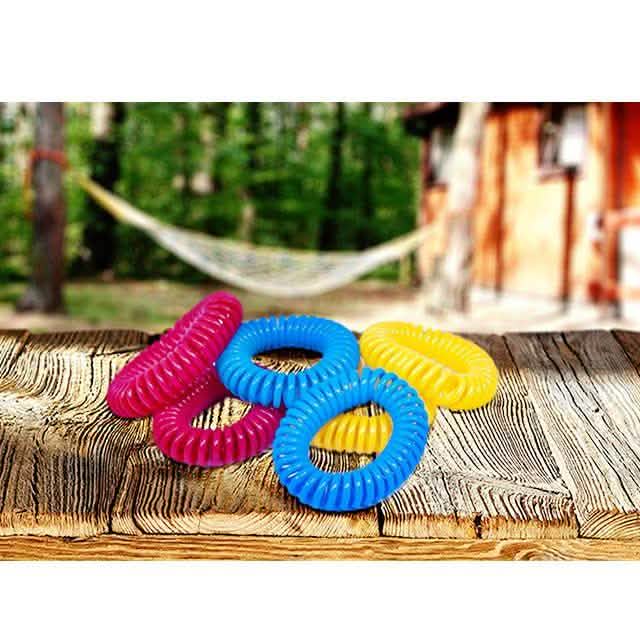 Lot de 12 : Bracelets anti-moustiques et anti-insectes sans DEET