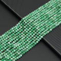 2mm/4mm High Quality Emerald Round Faceted Beads, Sku#U1882