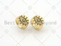 CZ Evil Eye On Oval Shape Adjustable Ring, Sku#X212