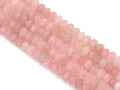 Genuine Quality Rose Quartz Rondelle Faceted Beads, 4x6mm/5x8mm, Sku#UA301