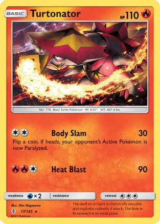 Turtonator 017/145 - SM  Guardians Rising Reverse Holofoil