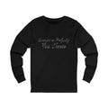 T-shirt à manches longues en jersey pour femme « Serve Up Attitude » avec sarcasme ou grossièreté