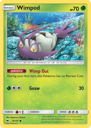 Wimpod 016/147 - SM  Burning Shadows