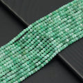 High Quality Emarald Rondelle Faceted Beads, Sku#U1883