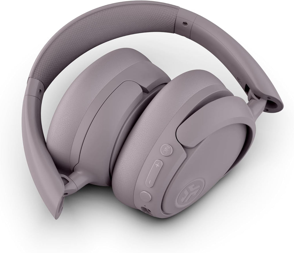 Jlab Jbuds Lux ANC Wireless Headphones, Mauve, Hybrid Active Noise Cancelling, Customizable Sound, Spatial Audio Compatible, Premium Over-Ear Bluetooth Headset