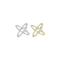 Clear CZ Arrows Criss Cross Ring, Sku#A181