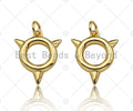 Gold Filled Round Ring With Arrows Shape Pendant, 18K Gold Filled Round Ring Charm, Necklace Bracelet Charm Pendant, 15x18mm, Sku#Y442