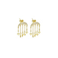 Cresent Moon Dangle Star Dangle Earrings, Sku#LD529