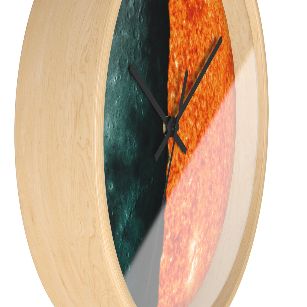 Soleil et lune - Horloge murale