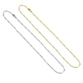 18K Gold Finished Figaro Chain Necklace, 3mm Figaro Chain Necklace, ,sku#JD04/LD593