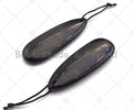 Drop Shape Shungite Pendant for EMF Protection, Shungite Authentic Stone, Healing Energy Pendant, Meditation, Protection,20x60mm, sku#U989