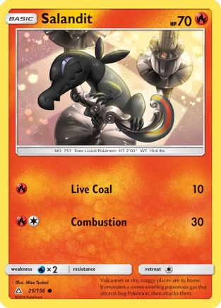Salandit 025/156 - SM  Ultra Prism Reverse Holofoil