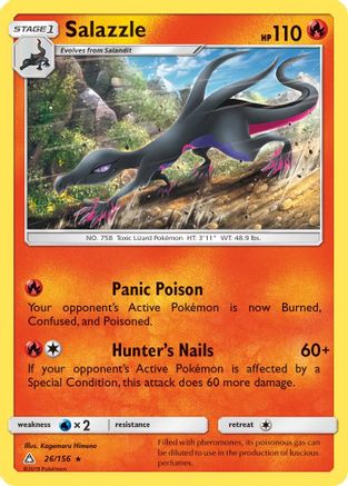 Salazzle 026/156 - SM  Ultra Prism Reverse Holofoil