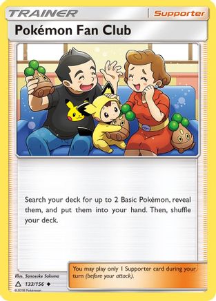 Pokemon Fan Club 133/156 - SM  Ultra Prism Reverse Holofoil