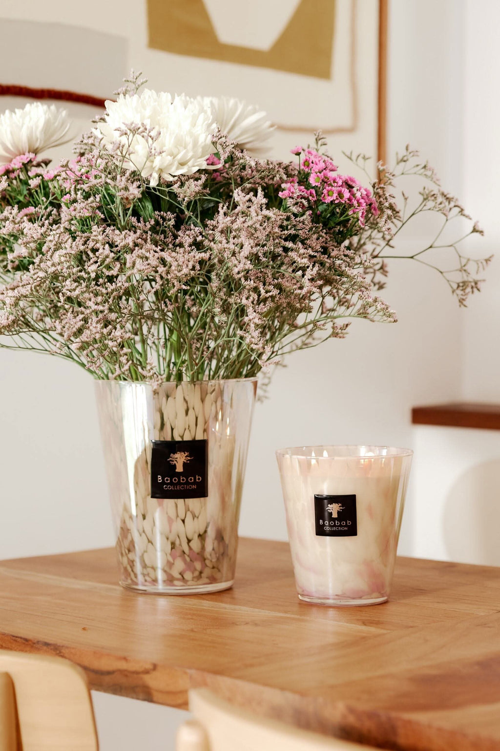 Baobab Collection White Pearls Max 16 Candle