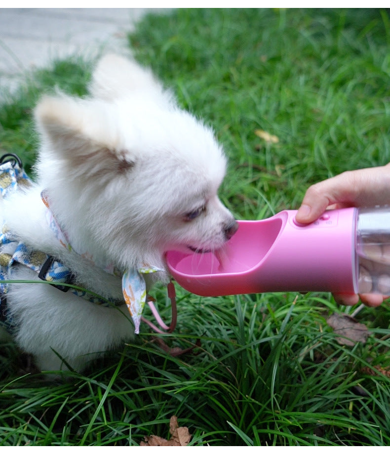 Dog Water Bottle Portable Pet Water Bottle Leak Proof Dog Water Dispenser And Food, Lightweight Dog Travel Water Bottle Bowl For Walking And Travel