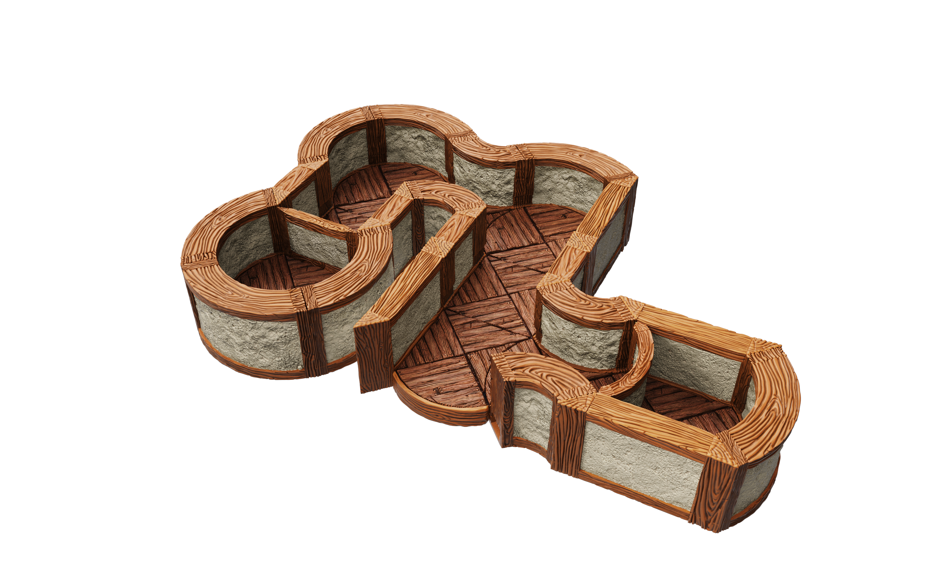 WarLock Tiles: Expansion Pack - 1 in. Town & Village Angles & Curves