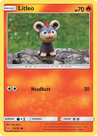 Litleo 018/131 - SM  Forbidden Light Reverse Holofoil