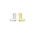 Gold Silver 3D Boots Shape Charm Pendant, Sku#A442