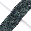Genuine Blue Tourmaline Faceted Cube Beads, 2.5mm, Sku#U1522