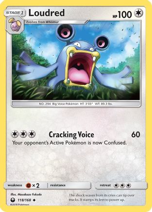 Loudred 118/168 - SM  Celestial Storm Reverse Holofoil