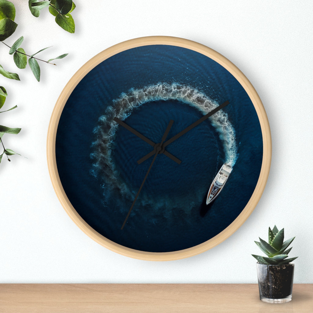 Horloge murale Bateau en cercles