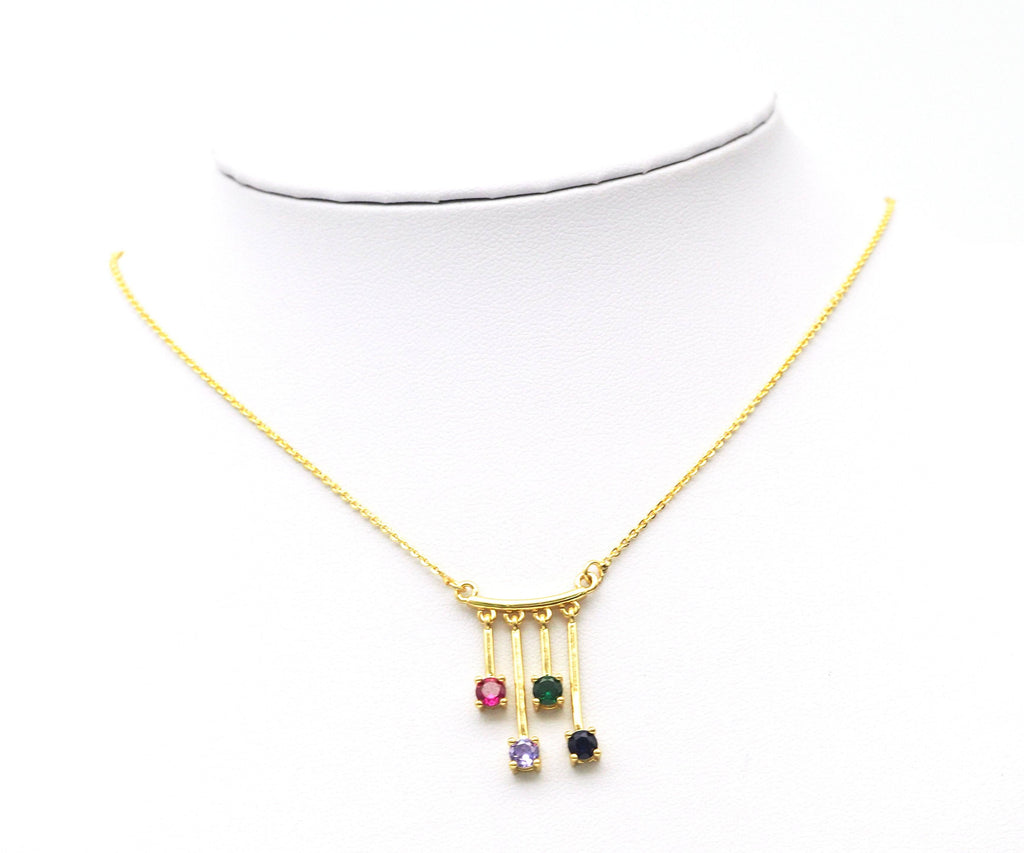 Multicolor CZ Charm, Sku#LK586